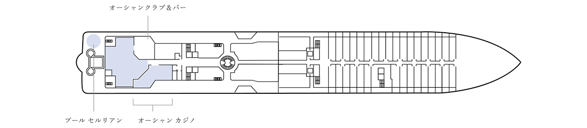 三井オーシャンフジのデッキプラン 5階