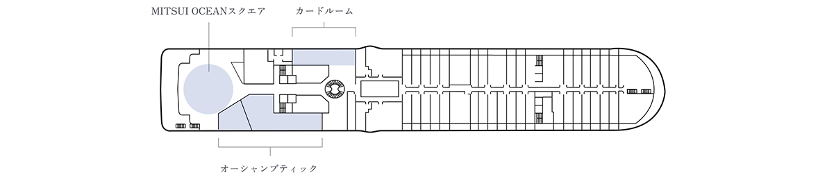 三井オーシャンフジのデッキプラン 7階